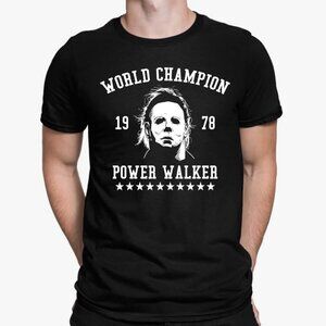 Michael Myers 1978 Power Walker Horror Movie Halloween Graphic T-Shirt 86